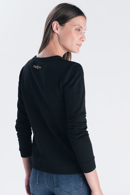 Felpa Jasmin nero donna