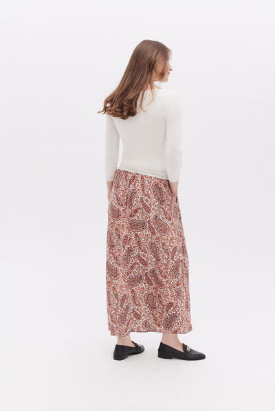 Jupe jalica camel femme