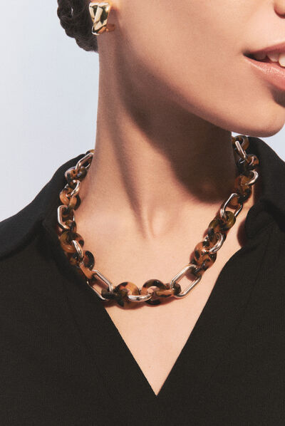 collier tori couleur or femme