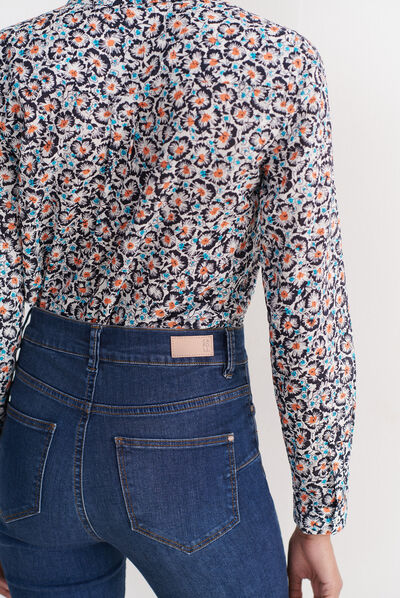 Pantalón Tom vaquero piedra mujer