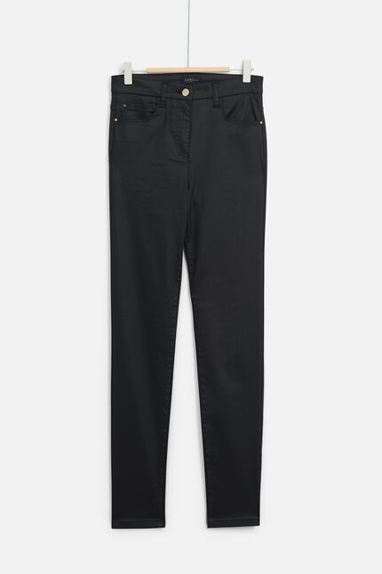 Pantalón Tony efecto revestido negro mujer