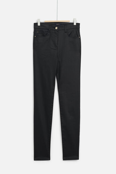 broek met coatingeffect tony zwart vrouw Broek met coatingeffect Tony zwart vrouw