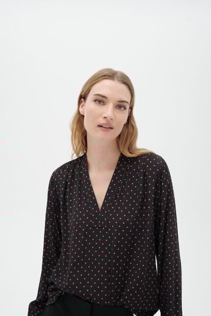 Blouse cemmy noir femme