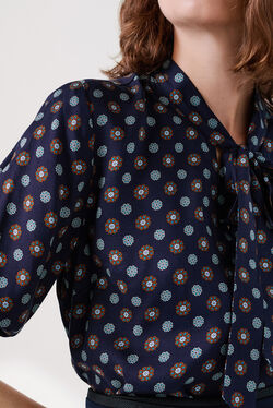 comeo shirt navy blue woman