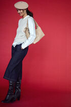 pepper trousers raw denim woman