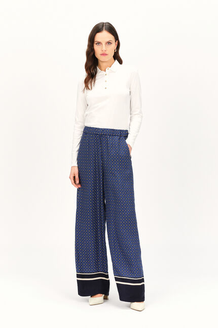 Pantalon pimeo bleu turquoise femme