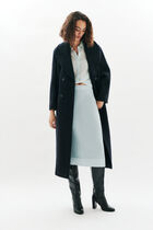 Gabanone2 coat 100% wool navy blue woman