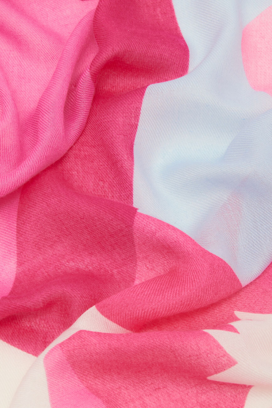 Sjaal Octobre Rose roze vrouw