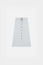 Agnes skirt 100% linen white woman