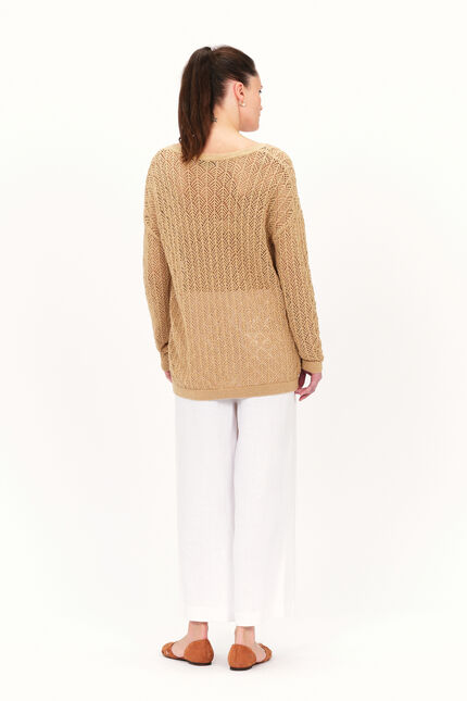 Pull menzo couleur or femme
