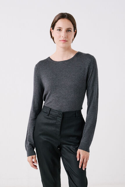 Pull mwilford gris fonce femme