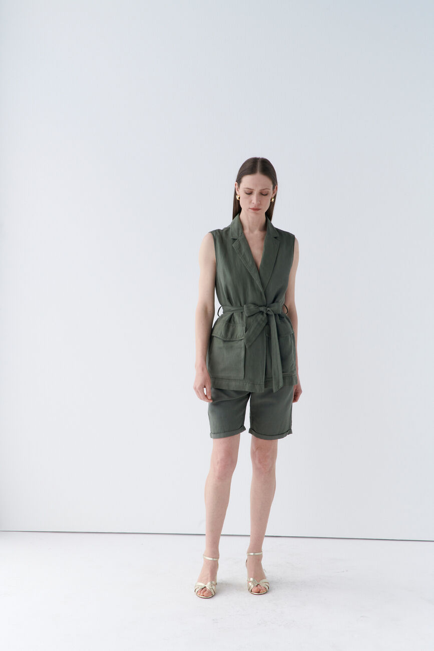 Veste veracruz vert kaki femme