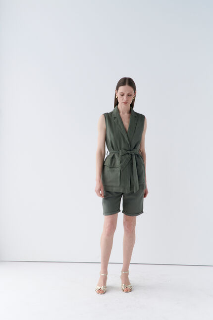 Veste veracruz vert kaki femme