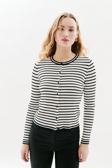 Cardigan Mpepite noir femme