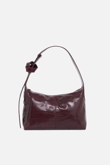 Bolso Soanecrink de cuero natural burdeos mujer
