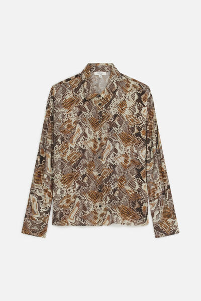 Chemise calma2 marron femme