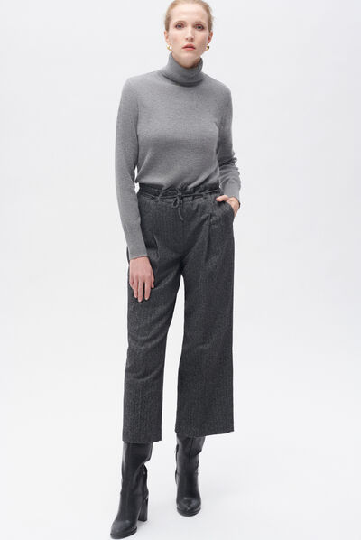 Pantalón primo gris oscuro mujer