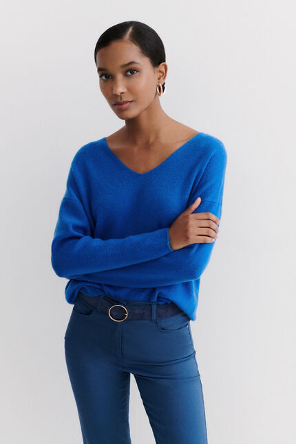Pantalón pirata mason denim piedra mujer