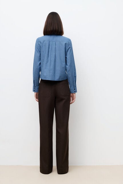 Chemise Cyrielle bleu gris femme