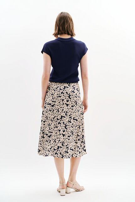Jdiane rok bleu foncé vrouw