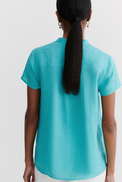 Blusa Kat verde esmeralda mujer