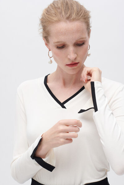 T-shirt tresor blanc femme