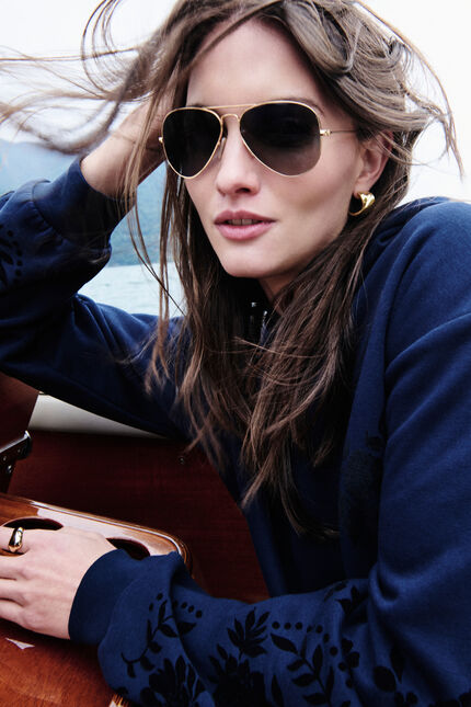 Sweatshirt Thoen bleu marine femme