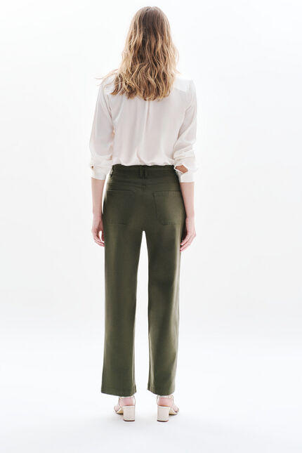 Pantalón Positano verde caqui mujer