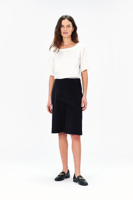 pbermu Bermuda shorts navy blue woman