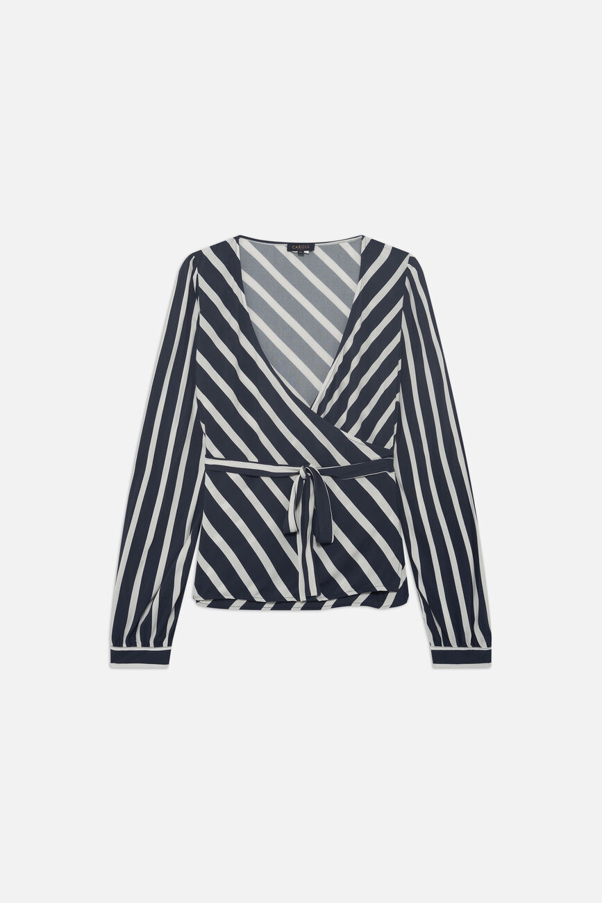 Blouse Cameron bleu marine femme