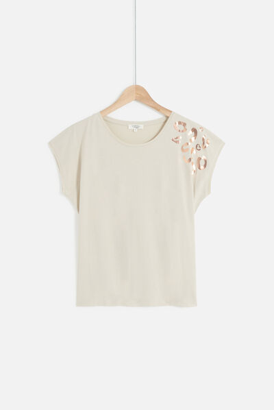 T-shirt tdelta ecru femme