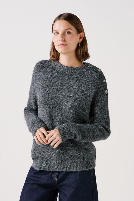 Pull Mgrace2 gris fonce femme