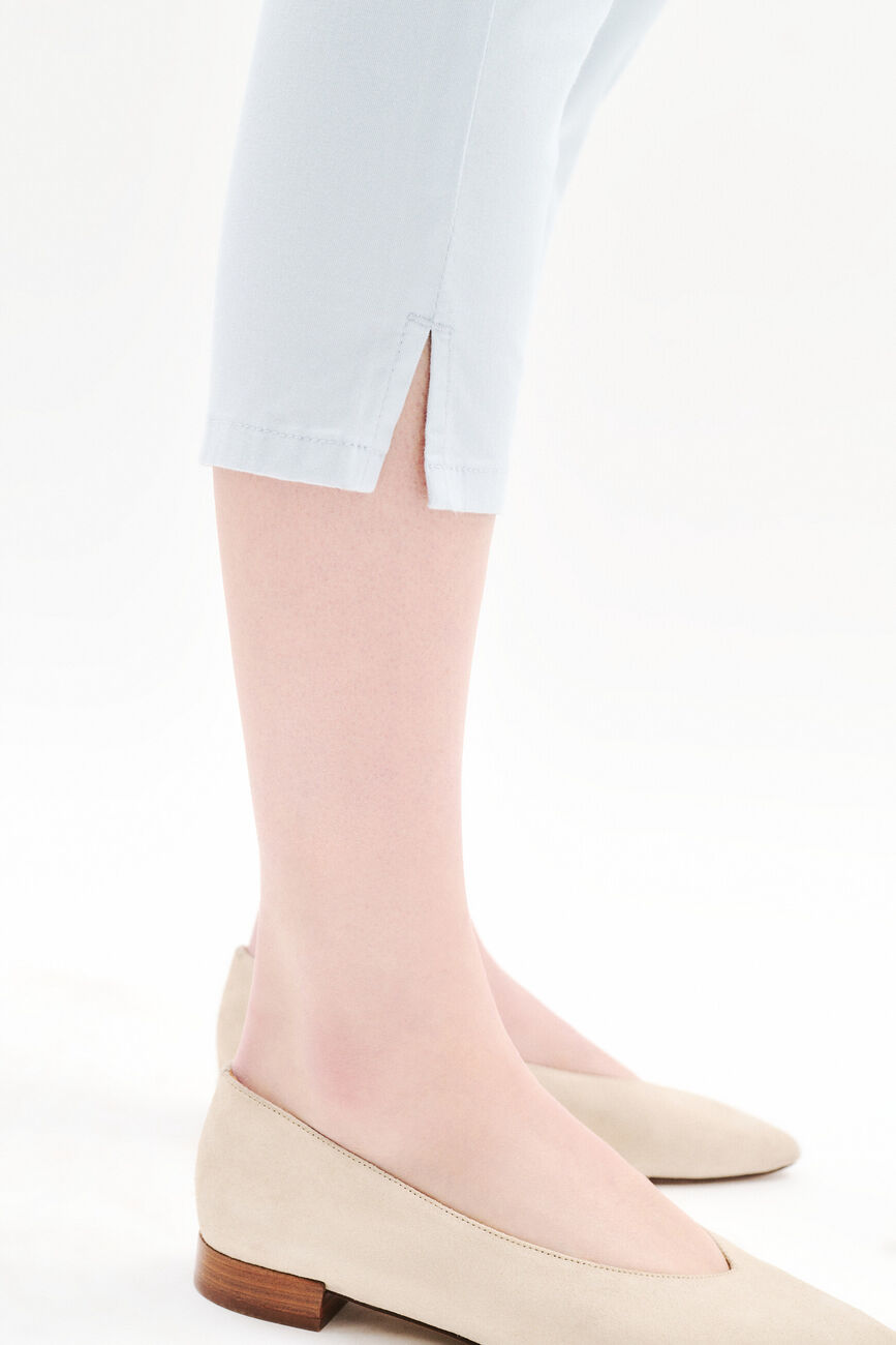 pantacourt mason bleu ciel femme