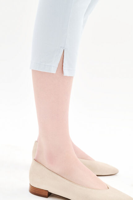 pantacourt mason bleu ciel femme