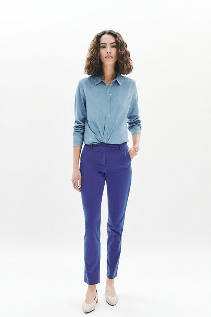 Pantalón adelmo azul eléctrico mujer