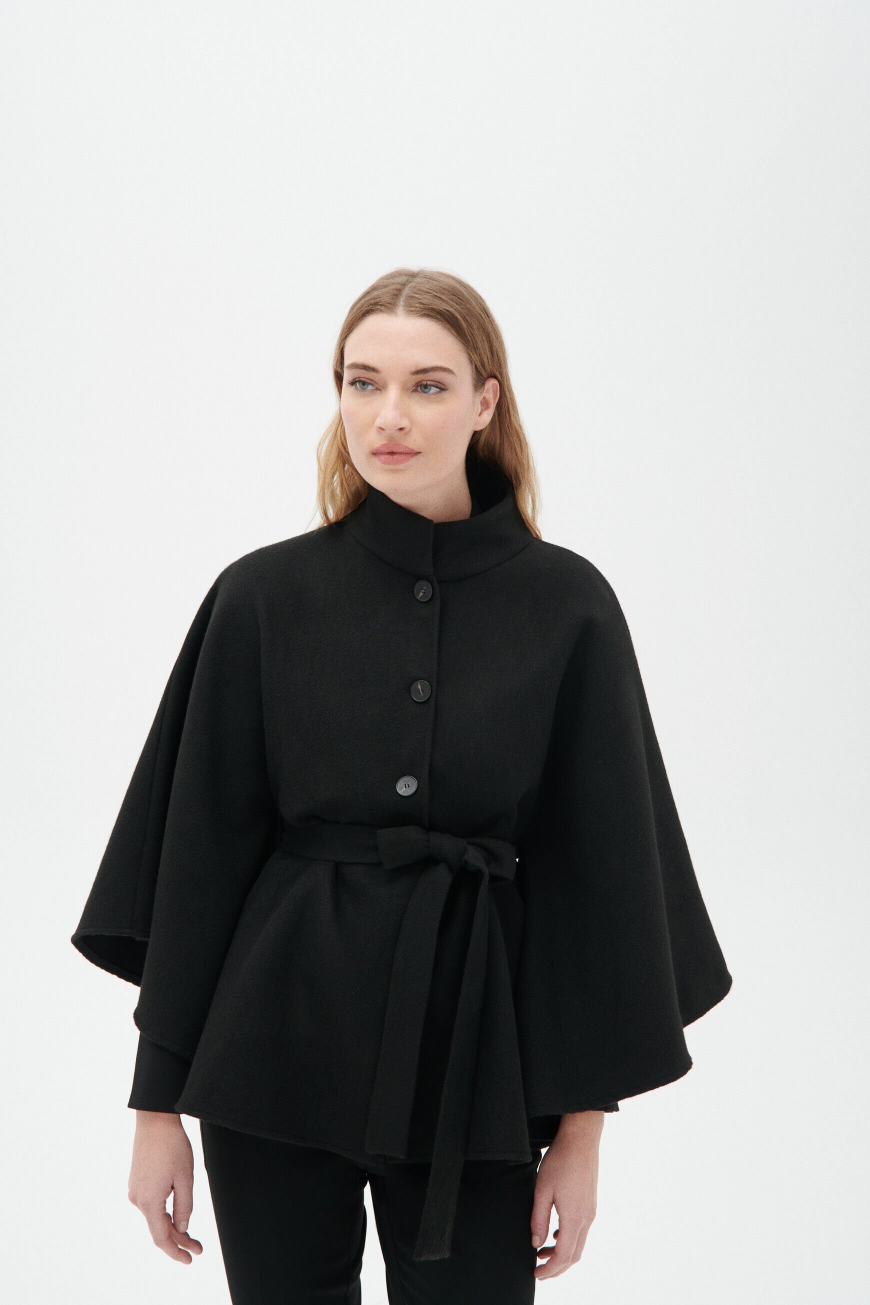 Poncho hacaro uni noir femme