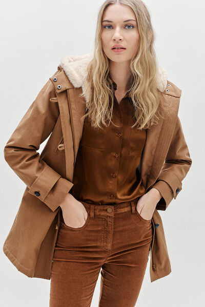 parka electra taupe femme