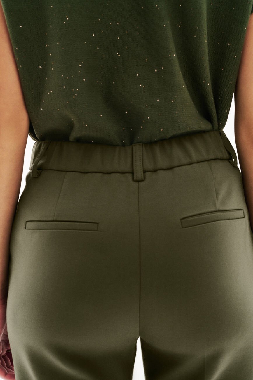 Pantalon psidiko2 vert kaki femme