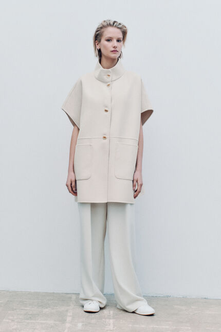Manteau gina beige femme