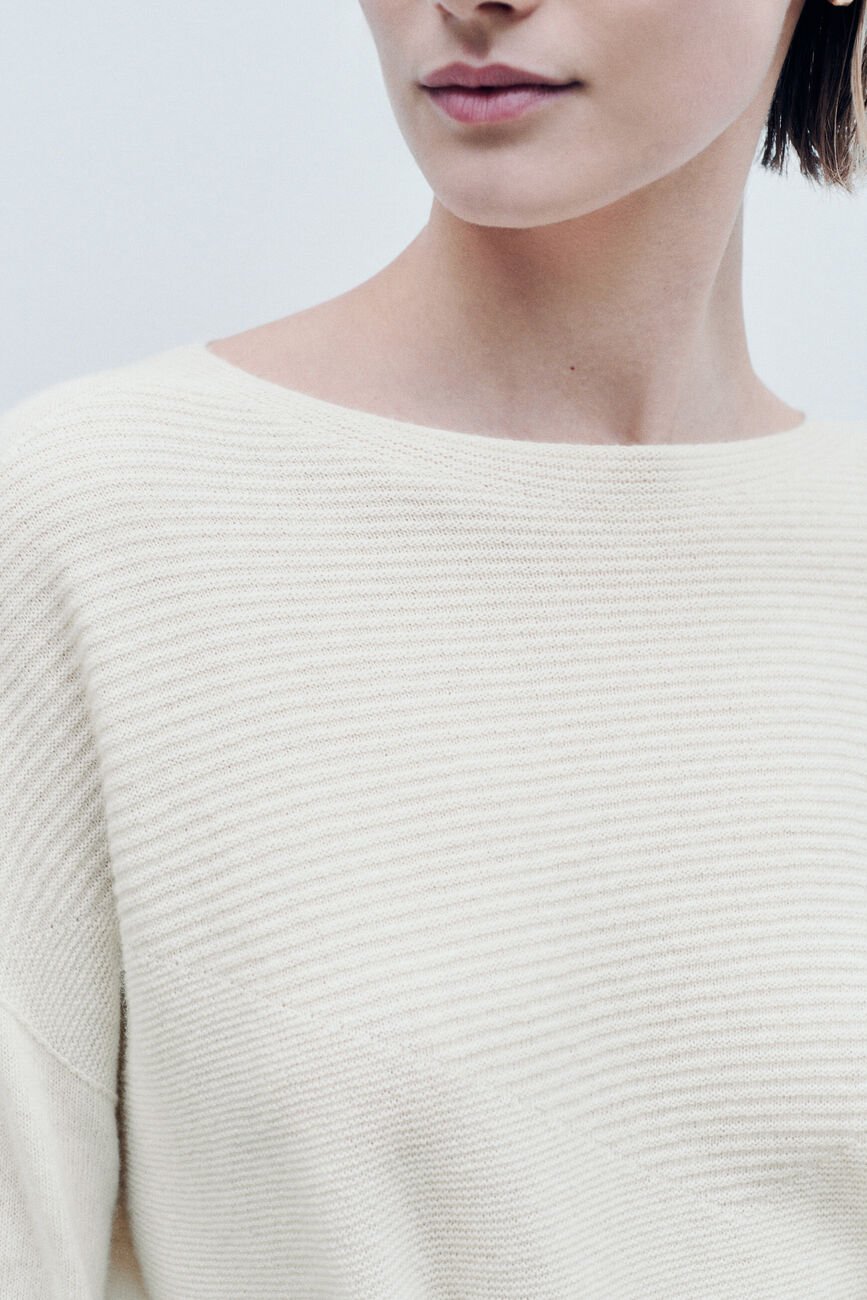 Pull Mlindsay made in Italy ivoire femme