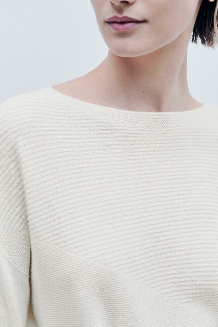Pull Mlindsay made in Italy ivoire femme