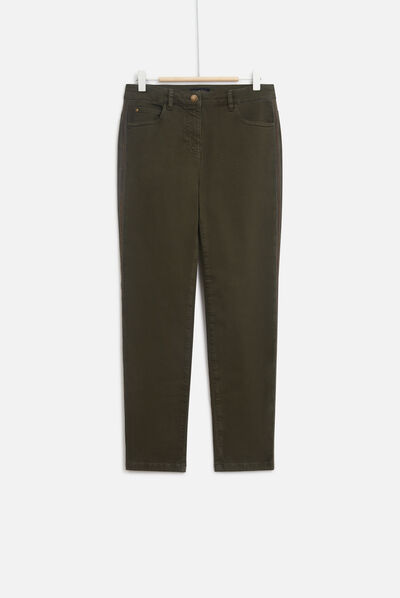 pantalon tosca vert kaki femme