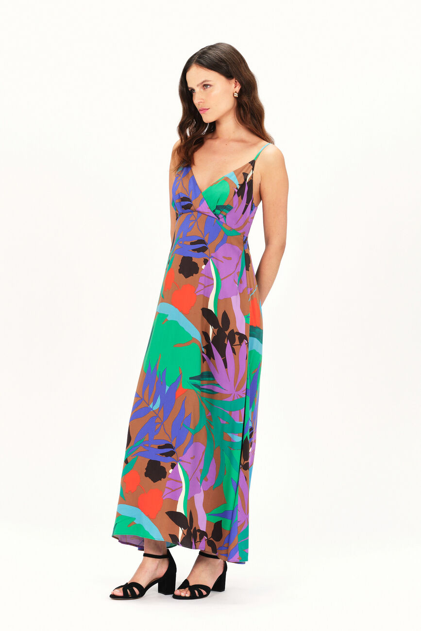 Robe romary vert menthe femme