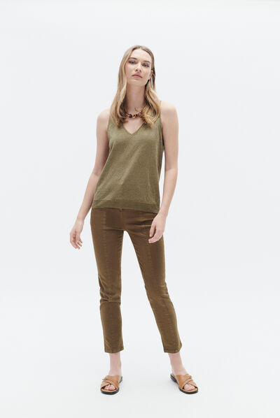 Pantalon palford vert olive femme