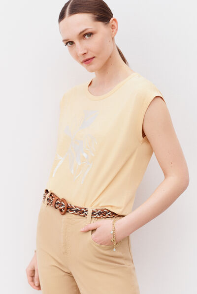 T-shirt Gustavo giallo donna