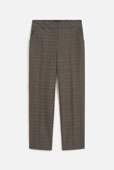 Pantalón psidiko3 marrón oscuro mujer