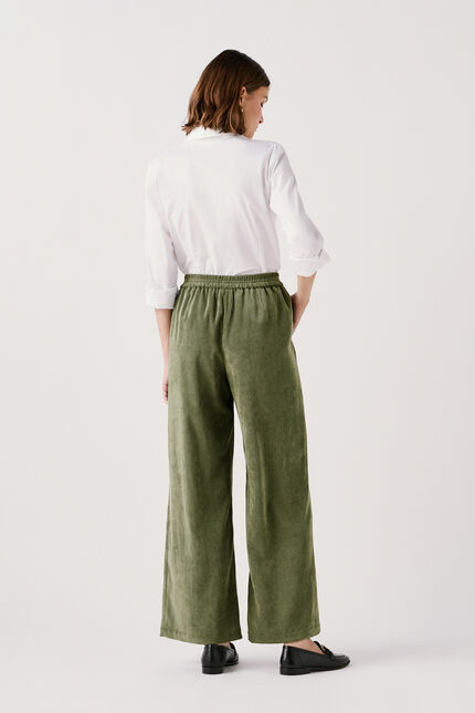 Pantalon Peinture5 vert kaki femme