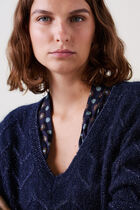 Sweater mstanley navy blue woman