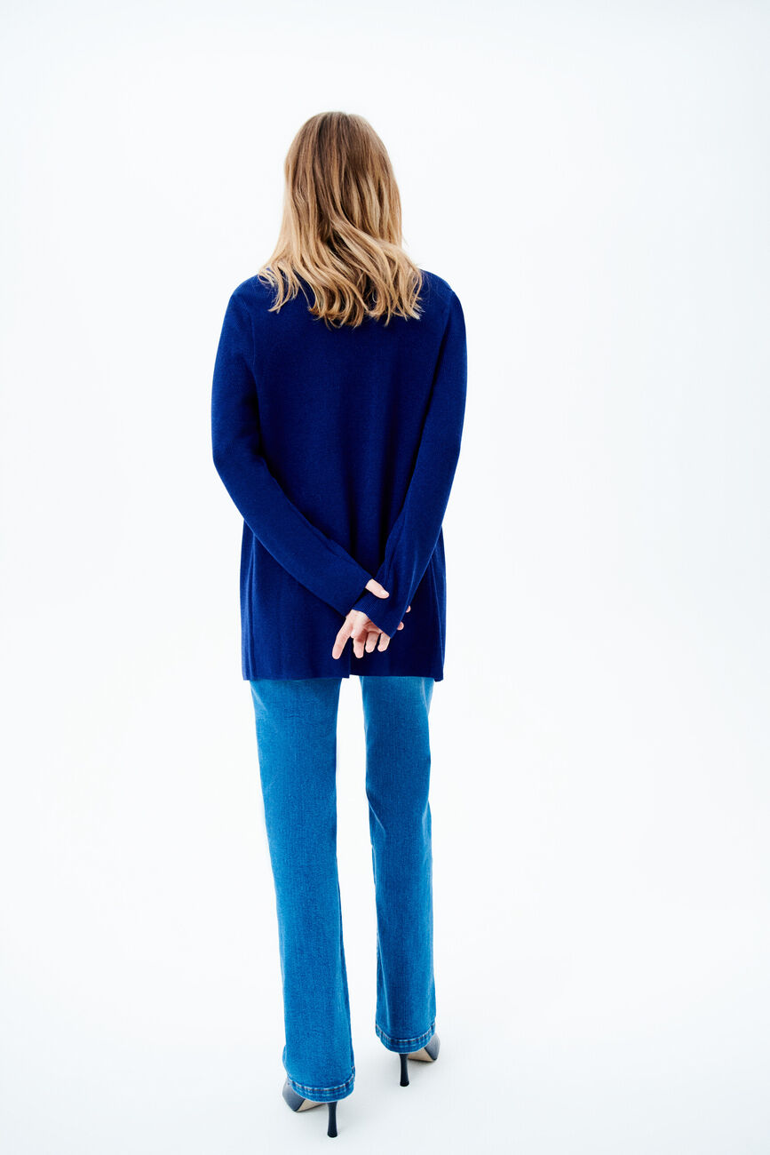 Minorque sweater navy blue woman