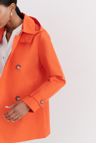 trench berlin b arancio donna